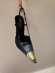 YSL Jeanne Slingback Pumps In Smooth Leather 11cm - 3