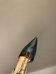 Fendi Colibrì Lite Black Mesh High-Heeled Slingbacks 85mm - 4