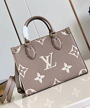 LV Onthego PM Tourterelle/ Crème M45779 25x19x11.5cm - 1