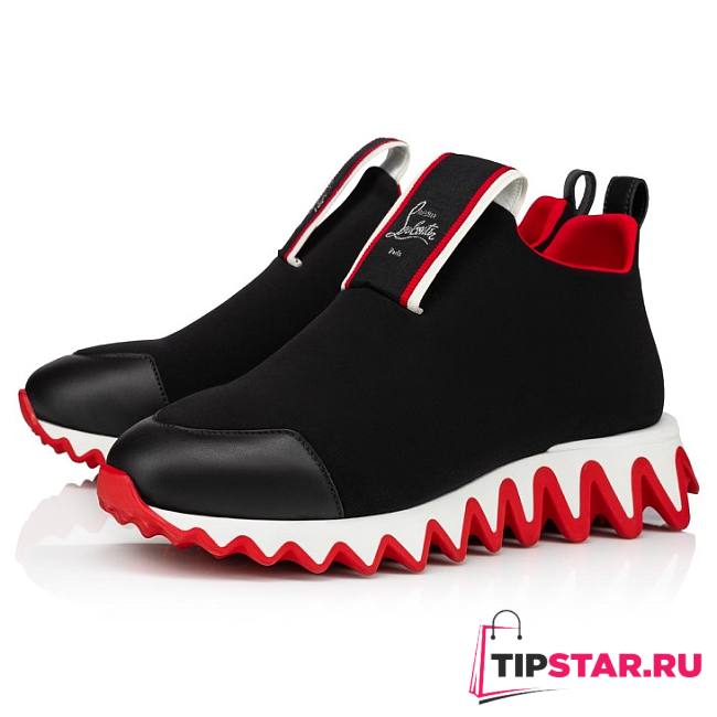 CL Tiketa Run Sneakers Neoprene And Calf Leather Black - 1