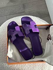 Hermes Oran Sandal Calfskin Violet - 1