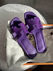 Hermes Oran Sandal Calfskin Violet - 4