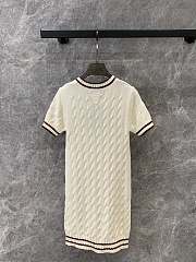 Women's Prada White Cotton Cable-Knit Dress - 4