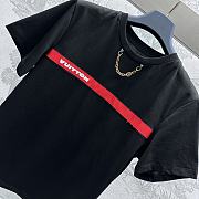 Vuitton Strap T-shirt White/ Black LV x America's Cup 2024 Capsule 1AFYPW - 3