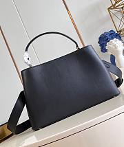 LV Capucines GM Souple Smooth And Grained Calfskin Black M24607 38x23x16cm  - 6