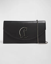 CL Loubi54 Wallet on Chain in Leather Black 10.5x19x4.5cm - 2