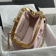 CC Clutch Lambskin Light Pink 16×24×8cm - 6