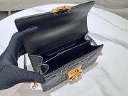 Mini Dior Ange Bag Black Macrocannage Calfskin 20x12x5cm  - 2