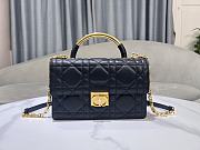 Medium Dior Ange Bag Black Macrocannage Calfskin 26x17x9cm - 1