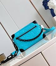 LV Mini Soft Trunk Taurillon Monogram Turquoise M11673 18.5x13x8cm - 1