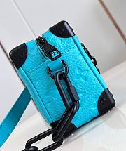 LV Mini Soft Trunk Taurillon Monogram Turquoise M11673 18.5x13x8cm - 6