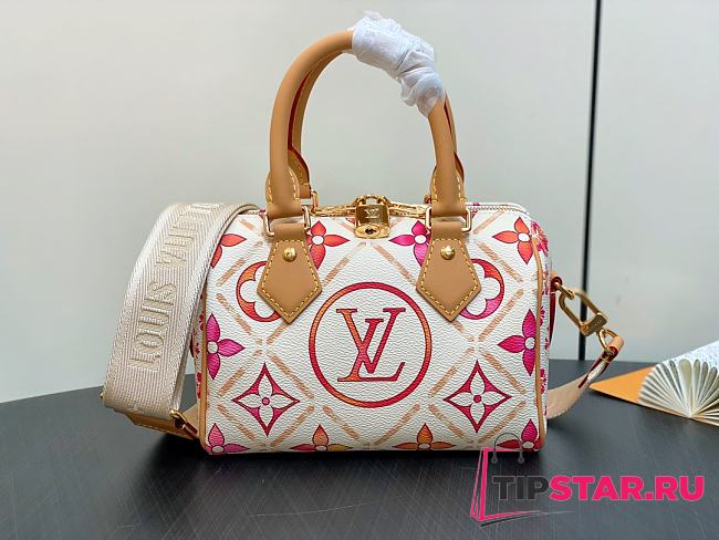 LV Speedy Bandoulière 20 Monogram Tiles Canvas M11209 20.5x13.5x12cm - 1