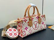 LV OnTheGo East West Monogram Tiles Canvas M25318 25x13x10cm - 4