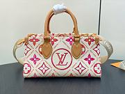 LV OnTheGo East West Monogram Tiles Canvas M25318 25x13x10cm - 2