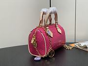 LV Nano Speedy Monogram Vernis Neon Pink M83273 16x10x7.5cm - 4