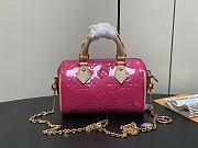 LV Nano Speedy Monogram Vernis Neon Pink M83273 16x10x7.5cm - 3