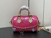 LV Nano Speedy Monogram Vernis Neon Pink M83273 16x10x7.5cm - 5