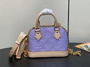 LV Nano Alma Monogram Vernis Glossy Lilac M82974 18x12x8cm - 2