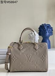 LV Speedy Bandoulière 25 Beige 25x19x15cm - 1