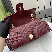 Gucci GG Marmont Small Multi-Pocket Bag Rosso 25.5x15x7cm - 4