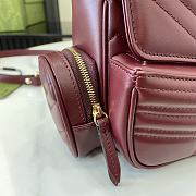 Gucci GG Marmont Small Multi-Pocket Bag Rosso 25.5x15x7cm - 3