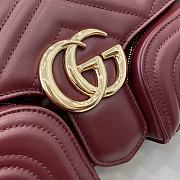 Gucci GG Marmont Small Multi-Pocket Bag Rosso 25.5x15x7cm - 2