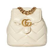 GUCCI GG Marmont Mini Backpack White 20x19x11cm  - 1