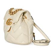 GUCCI GG Marmont Mini Backpack White 20x19x11cm  - 3