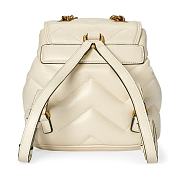 GUCCI GG Marmont Mini Backpack White 20x19x11cm  - 2