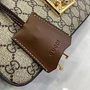 Gucci Padlock Small Shoulder Bag Brown Leather 26.5x13.5x4.5cm - 6