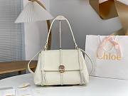 Chloe Penelope Large Tumbled Leather White 35x24x13cm - 1