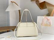 Chloe Penelope Large Tumbled Leather White 35x24x13cm - 6