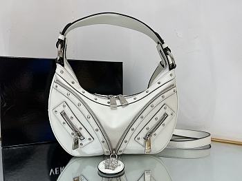 Versace style Medusa Italian leather White 29x5x18cm