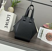 Loewe Soft calf leather Hammock Compact Bag Black 14.5x21x25cm - 6