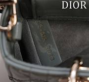 Dior Dior Small Lady D-Joy Bag Pale Grey Cannage Lambskin 16.5x6x10cm - 2