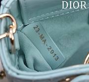 Dior Small Lady D-Joy Bag Pale Blue Cannage Lambskin 16.5x6x10cm - 3