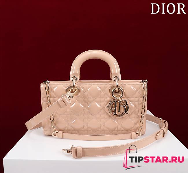 Dior Small Lady D-Joy Bag Pale Beige  Cannage Lambskin 16.5x6x10cm - 1