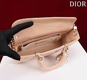 Dior Small Lady D-Joy Bag Pale Beige  Cannage Lambskin 16.5x6x10cm - 5