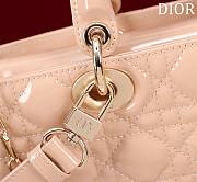 Dior Small Lady D-Joy Bag Pale Beige  Cannage Lambskin 16.5x6x10cm - 4