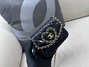 Chanel Love woven lacquered cowhide Black 12.5x9.5x3cm - 1