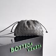 Bottega Veneta Graphite Grey Lambskin 13x22x5cm - 1