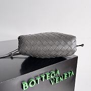 Bottega Veneta Graphite Grey Lambskin 13x22x5cm - 5