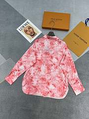 Louis Vuitton Autumn new high version monogram shirt Pink SML - 1