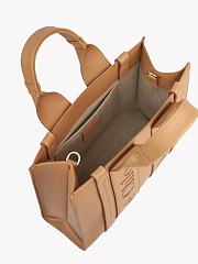 Chloe Woody Small Leather Tote With Strap Light Tan 26.5x20x8cm - 2