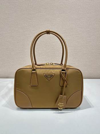 Prada Re-Edition 1978 large Re-Nylon and Saffiano Medium Cork Beige 30x17.5x9cm 