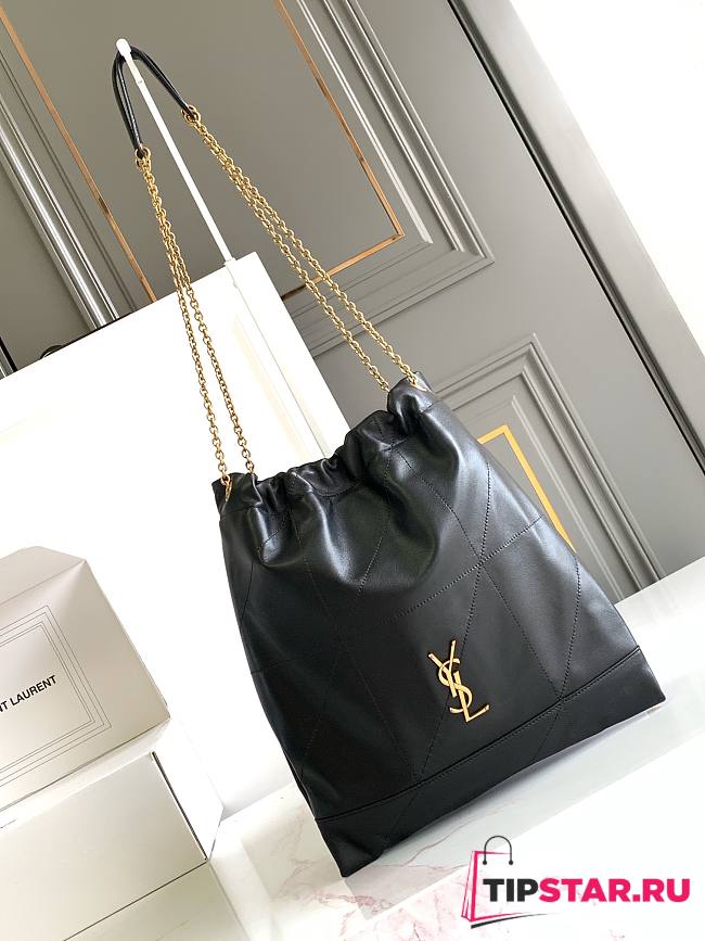 YSL JAMIE 4.3 POCHON lambskin chain bag Black 38x33x2cm  - 1