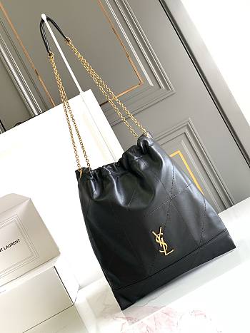 YSL JAMIE 4.3 POCHON lambskin chain bag Black 38x33x2cm 