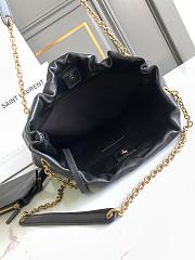 YSL JAMIE 4.3 POCHON lambskin chain bag Black 38x33x2cm  - 2