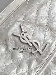 YSL NIKI medium vintage leather bag Retro White 28x20x8.5cm - 3