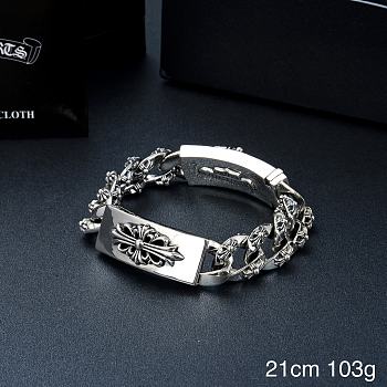 Chrome hearts Crusader Flower Sword Men's Bracelet 